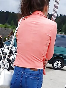 Nice Sexy Milf Small Butt In Tight Jeans