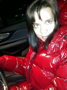 Sexy Girl Tanya In Sexy Shiny Winter Clothing
