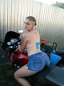 Young Ukrainian Slut Biker
