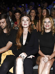 Lindsay Lohan Malne Fashion Show In Madrid (9-16-17)