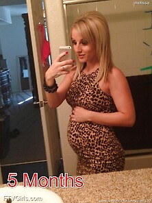 Pregnant Blonde Pornstar Showing
