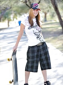 Danielle Wears Some Skater Gear