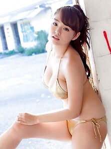 Ai Shinozaki Busts Out Of Her Bikinis