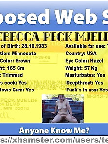 Rebecca Peck Mjelde Exposed Web Slut From Usa