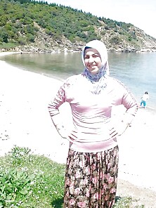 Turkish Arab Hijab Turbanli Asian Burcu