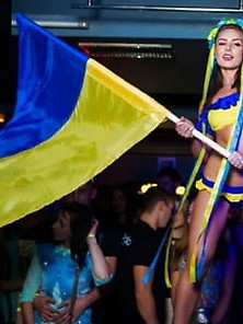 Hot And Patriotic Ukrainian Strippers