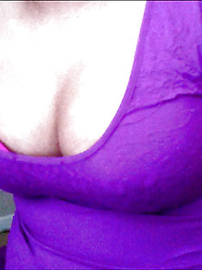 The Purple Dress Young Pregnant Asian Wife