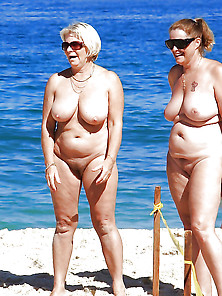 Bbw Matures And Grannies At The Beach 191
