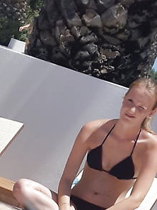 German Girl At The Pool