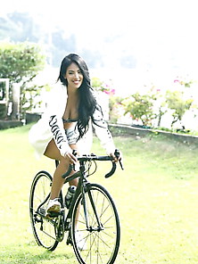 Sexy Asain Arya Riding Bike Then Getting Naked