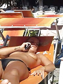Spy Pool Topless Woman Romanian
