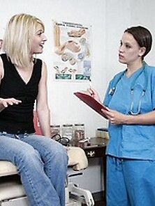 Female Doc And Her Nurse Examine A Hot Girl