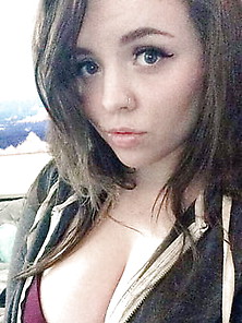 Busty Emo Chick Busts Out Of Her Clothes