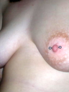 Usemynakedwife Pierced Nipples Close Up.