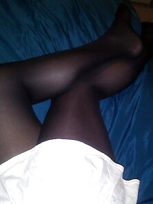 My Systers Black Nylons And White Skirt She Wore Yesterday