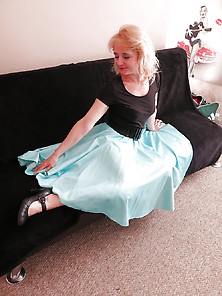 Full Circle Turquoise Skirt