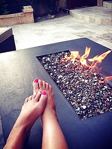A. J Cook Feet And Legs