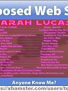 Sarah Lucas Exposed Web Slut From Usa