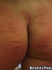 Amazing Caning Session For A Young Big Booty...