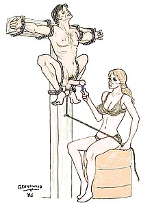 Naked Male Slave Bondage Art