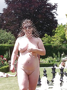 Naked Chess In The Gardens