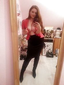 Sexy Red Head With Big Tits