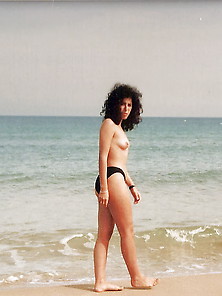 Greek Polaroid Girl On Vacation