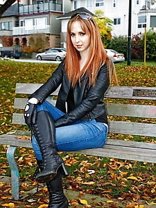 Jeans And Leather Jacket Random