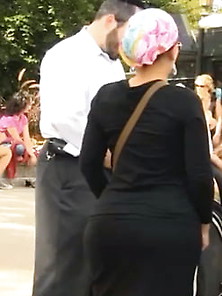 Candid Thick Jew Milf Skirt Ass