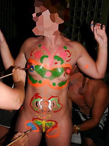 Body Painting Party Ended In An Orgy
