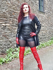 Pvc Boots Leather Latex 108