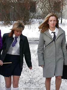 Women In School Uniform