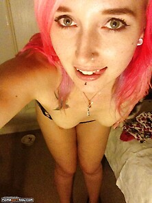 Sweet Amateur Babe With Pink Hair