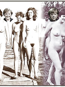 Angela Merkel Nue Jeunesse Poilue