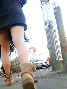 Spy Sexy Teens Mini Skirt And Nylon Romanian