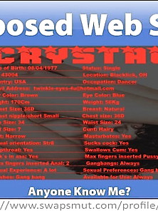 Chrystal Exposed Web Slut