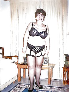 Fat Granny Posing