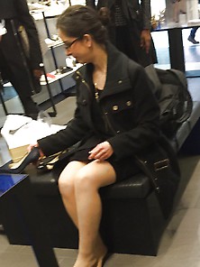 Pantyhosed Cunt Out Shopping #1