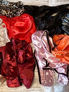 Panty Collection & Silver Satin
