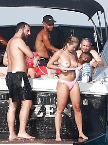 Rita Ora Topless On The Boat In Sexy Bikini