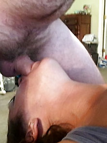 Slut Wife Deepthroat Gagging Choking On Cock