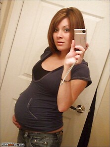 Pregnant Teeny Self Pics
