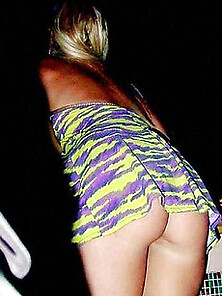 Paris Hilton Boob Slip In A Little Swimsuit