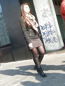 Spy Sexy Teens Girl Skirt,  Face And Nylon Romanian