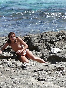 My Sexy Redhead Wife Nude At Beach