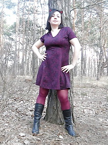 In Purple Dress