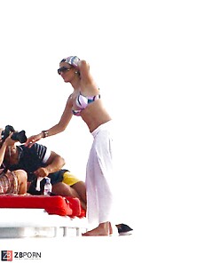 Jennifer Lopez Celebrating Her Bday In Miami Bathing Suit Top