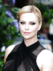 Charlize Theron Black Lace Dress (Flawless)