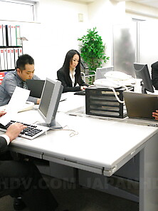 Japanese Office Babe Likes Being Treated Like Slut By Colleagues