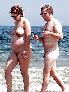 Floppy Saggy Puffy Nipples Couple Beach
